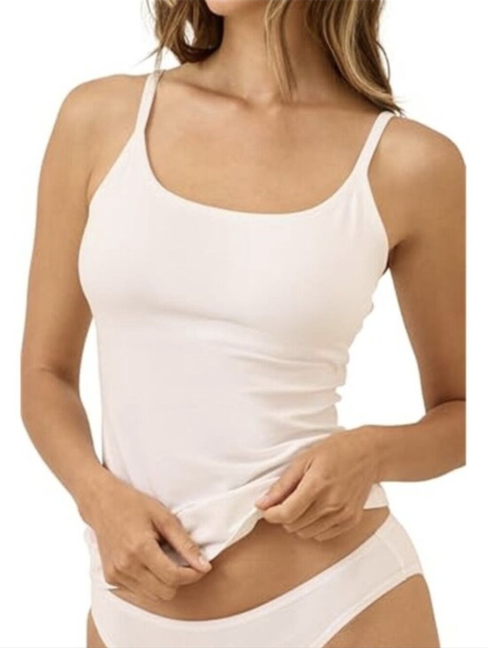 4 Pack - Pact Organic Cotton Adjustable Strap Camisoles With Built In Bras - Picture 4 of 15